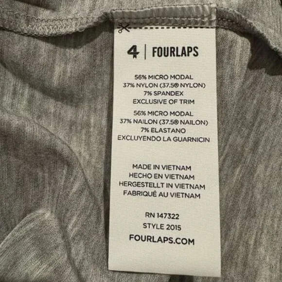 Four laps surge tank grey heather Sz XXL - Picture 6 of 6